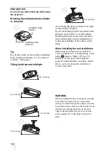 Preview for 12 page of Sony BRAVIA VPL-HW15 Operating Instructions Manual