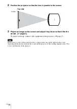 Preview for 16 page of Sony BRAVIA VPL-VW70 Operating Instructions Manual