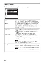 Preview for 52 page of Sony BRAVIA VPL-VW70 Operating Instructions Manual