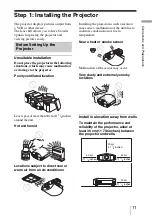 Предварительный просмотр 11 страницы Sony BRAVIA VPL-VWPRO1 Operating Instructions Manual