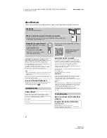 Предварительный просмотр 2 страницы Sony BRAVIA XBR-48A9S Reference Manual