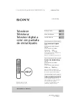 Предварительный просмотр 1 страницы Sony BRAVIA XBR-49X950H Reference Manual