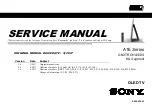 Sony Bravia XBR-55A1E Service Manual preview