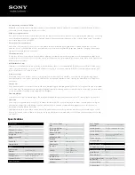 Preview for 2 page of Sony Bravia XBR-55HX950 Specifications