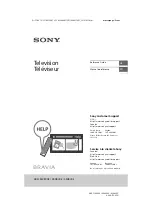 Preview for 1 page of Sony Bravia XBR-55X800B Reference Manual