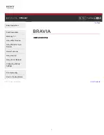 Предварительный просмотр 1 страницы Sony Bravia XBR-65X905A I-Manual