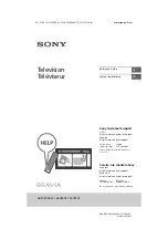 Preview for 1 page of Sony BRAVIA XBR-75X940E Reference Manual