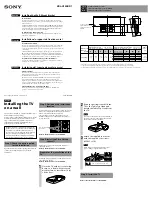 Sony BRAVIA XBR KDL-V40XBR1 Installation Manual preview