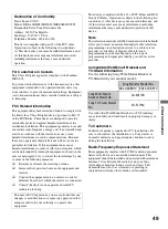 Preview for 49 page of Sony BRAVIA XBR MBT-WZ5 Operating Instructions Manual