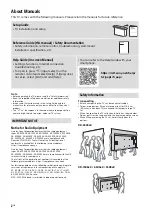 Предварительный просмотр 2 страницы Sony BRAVIA XR 55X9 K Series Reference Manual