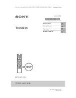 Предварительный просмотр 1 страницы Sony BRAVIA XR-55X9xJ Reference Manual