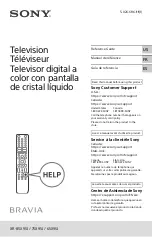 Preview for 1 page of Sony Bravia XR-65X95J Reference Manual