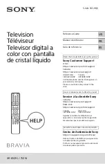 Preview for 1 page of Sony BRAVIA XR-75Z9J Reference Manual