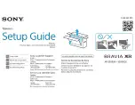 Sony BRAVIA XR XR-55X90CK Setup Manual предпросмотр