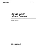 Preview for 1 page of Sony BRC-300 Operating Instructions Manual