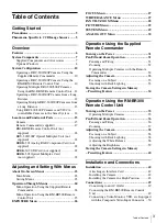 Preview for 3 page of Sony BRC-300 Operating Instructions Manual