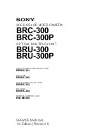 Sony BRC-300 Service Manual preview