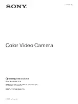 Preview for 1 page of Sony BRC-H800 Operating Instructions Manual