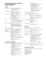 Preview for 2 page of Sony BRC-Z330 Specifications