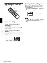 Preview for 44 page of Sony BRC-Z700 - CCTV Camera Operating Instructions Manual