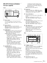 Preview for 25 page of Sony BRCH900 Operating Instructions Manual