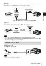 Предварительный просмотр 11 страницы Sony BrightEra VPL-SW526M Operating Instructions Manual