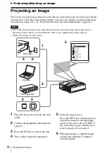 Предварительный просмотр 14 страницы Sony BrightEra VPL-SW526M Operating Instructions Manual