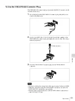 Предварительный просмотр 151 страницы Sony BRS-200 Operating Instructions Manual