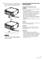 Preview for 21 page of Sony BRU-SF10 Operating Instructions Manual