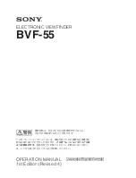 Sony BVF-55 Operation Manual preview