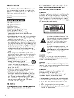 Предварительный просмотр 2 страницы Sony BVM-X300 Operating Instructions Manual