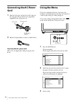 Предварительный просмотр 16 страницы Sony BVM-X300 Operating Instructions Manual