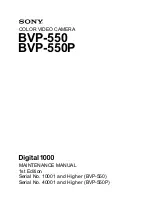 Sony BVP-550 Maintenance Manual preview