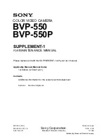 Предварительный просмотр 875 страницы Sony BVP-550 Maintenance Manual