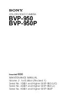 Предварительный просмотр 31 страницы Sony BVP-950 Series Maintenance Manual