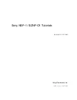 Sony BZNP-D1 Tutorials Manual предпросмотр