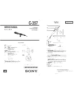 Preview for 1 page of Sony C-357 Service Manual