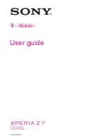 Preview for 1 page of Sony C6916 User Manual