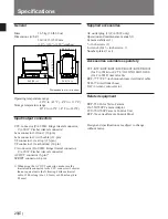 Предварительный просмотр 46 страницы Sony CA-901F Operation Manual