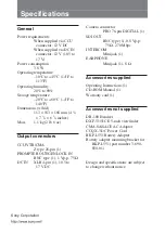 Preview for 14 page of Sony CA-D50 Operating Instructions Manual