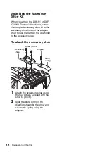 Предварительный просмотр 44 страницы Sony CA-FB70 Operating Instructions Manual