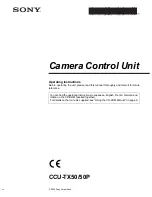 Предварительный просмотр 2 страницы Sony CA-TX50 Operating Instructions Manual