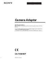 Предварительный просмотр 124 страницы Sony CA-TX50 Operating Instructions Manual