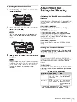 Предварительный просмотр 15 страницы Sony CA4000 Operation Manual