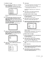 Предварительный просмотр 23 страницы Sony CA4000 Operation Manual