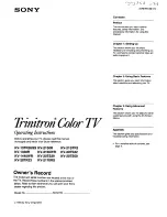 Sony Cable Box User Manual preview