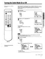 Предварительный просмотр 17 страницы Sony Cable Box User Manual