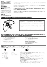 Sony CAC-12 Operating Instruction предпросмотр