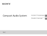 Предварительный просмотр 38 страницы Sony CAS-1 Operating Instructions Manual