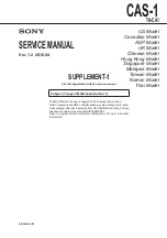 Preview for 81 page of Sony CAS-1 Service Manual